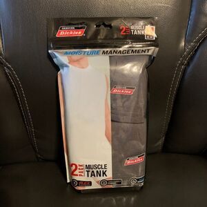 Dickies Men's Muscle Tank Top 2 Pack Gray